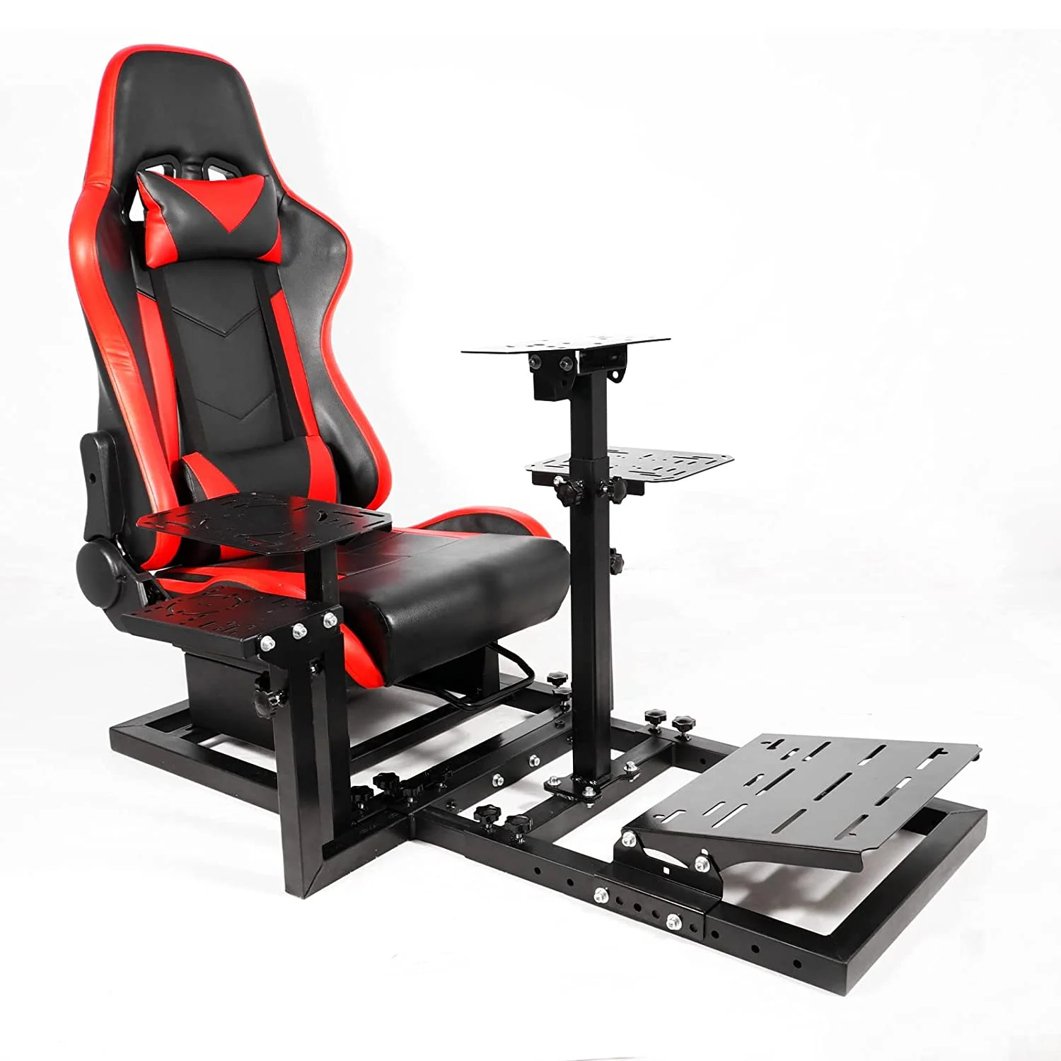Marada Flight Racing Simulator Cockpit with Game Seat Fit for Thrustmaster HOTAS Warthog Excluding Electronics