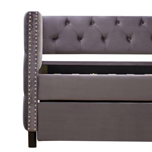 Convertible Sofa Bed 2-in-1 Pull Out Sofa Bed Velvet Sleeper Sofa Bed 1-Seater Comfy Convertible Sofa Sleeper for Living Room and Small Spaces,Beige,One Size