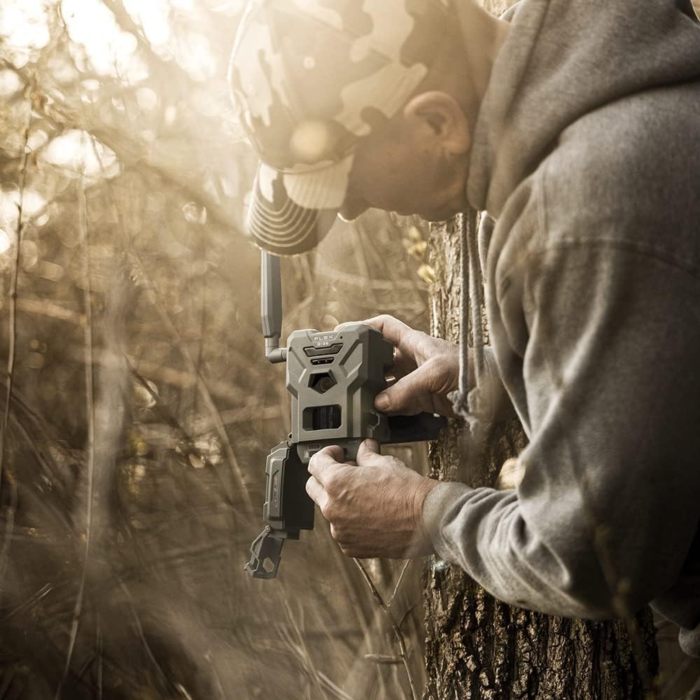 SPYPOINT Flex G-36 Twin Pack Cellular Trail Camera, 36MP Photos and 1080p Videos with Sound, GPS Enabled, Dual-Sim LTE Connectivity, 100' Flash & Detection Range + LIT-22 Batteries
