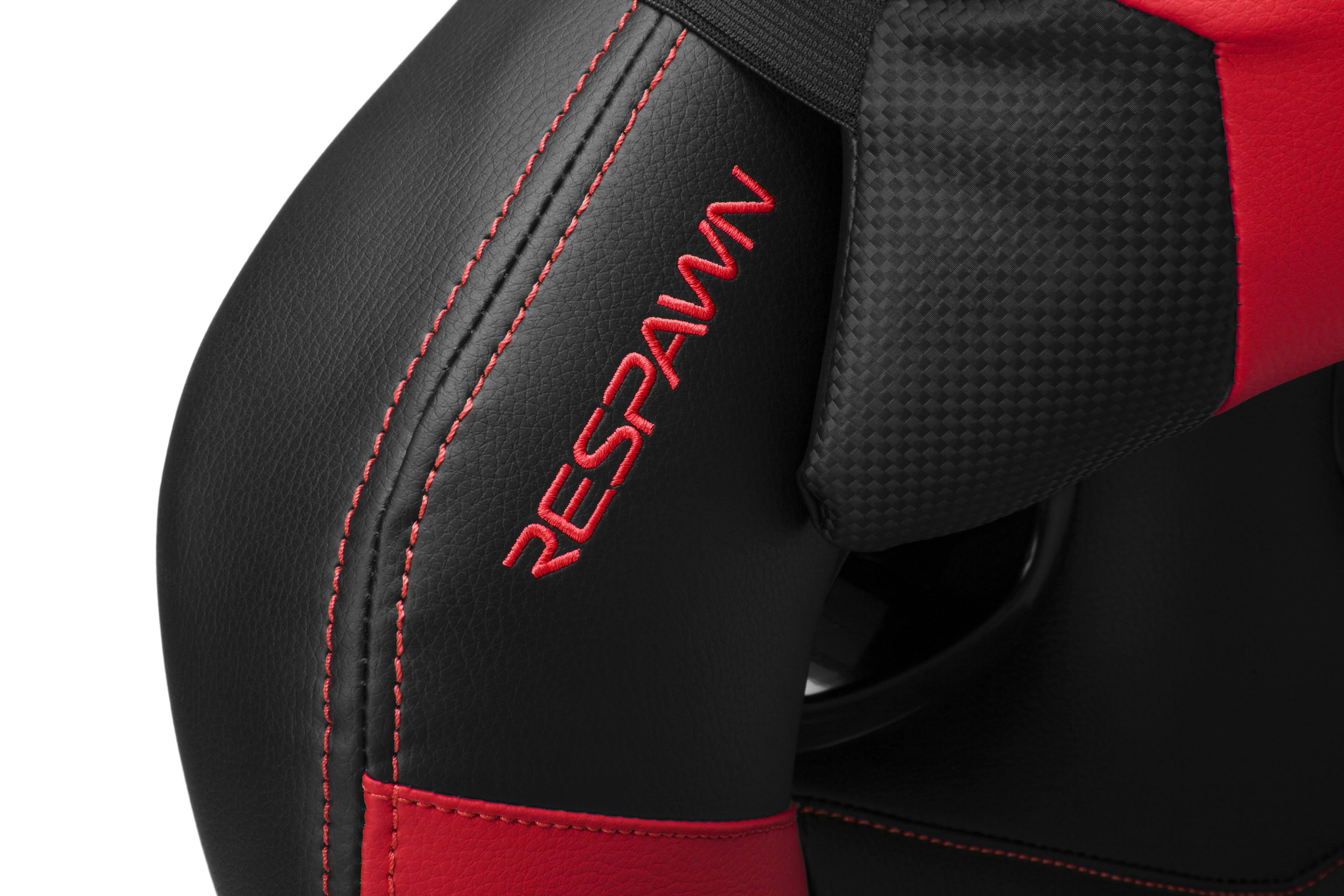 Respawn 110 Pro Racing Style Gaming Chair, Reclining Ergonomic Chair with Built-in Footrest, Red