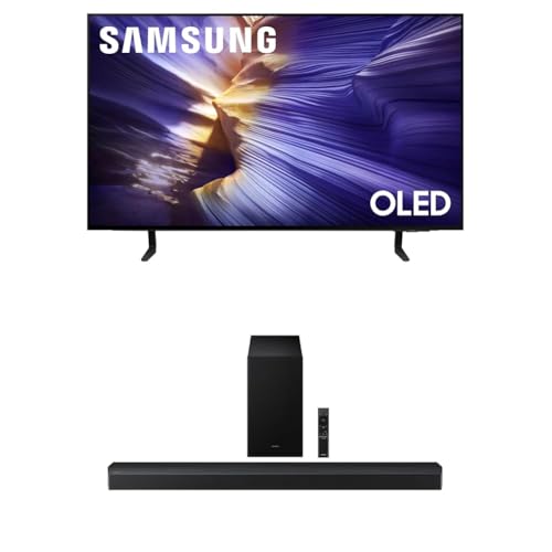 Samsung 55-Inch Class OLED S90F 4K Smart TV (2025 Model) NQ4 AI Gen3 Processor, 4K AI Upscaling Pro, OLED HDR +, Motion Xcelerator 144Hz, Samsung Vision AI, Alexa Built-in