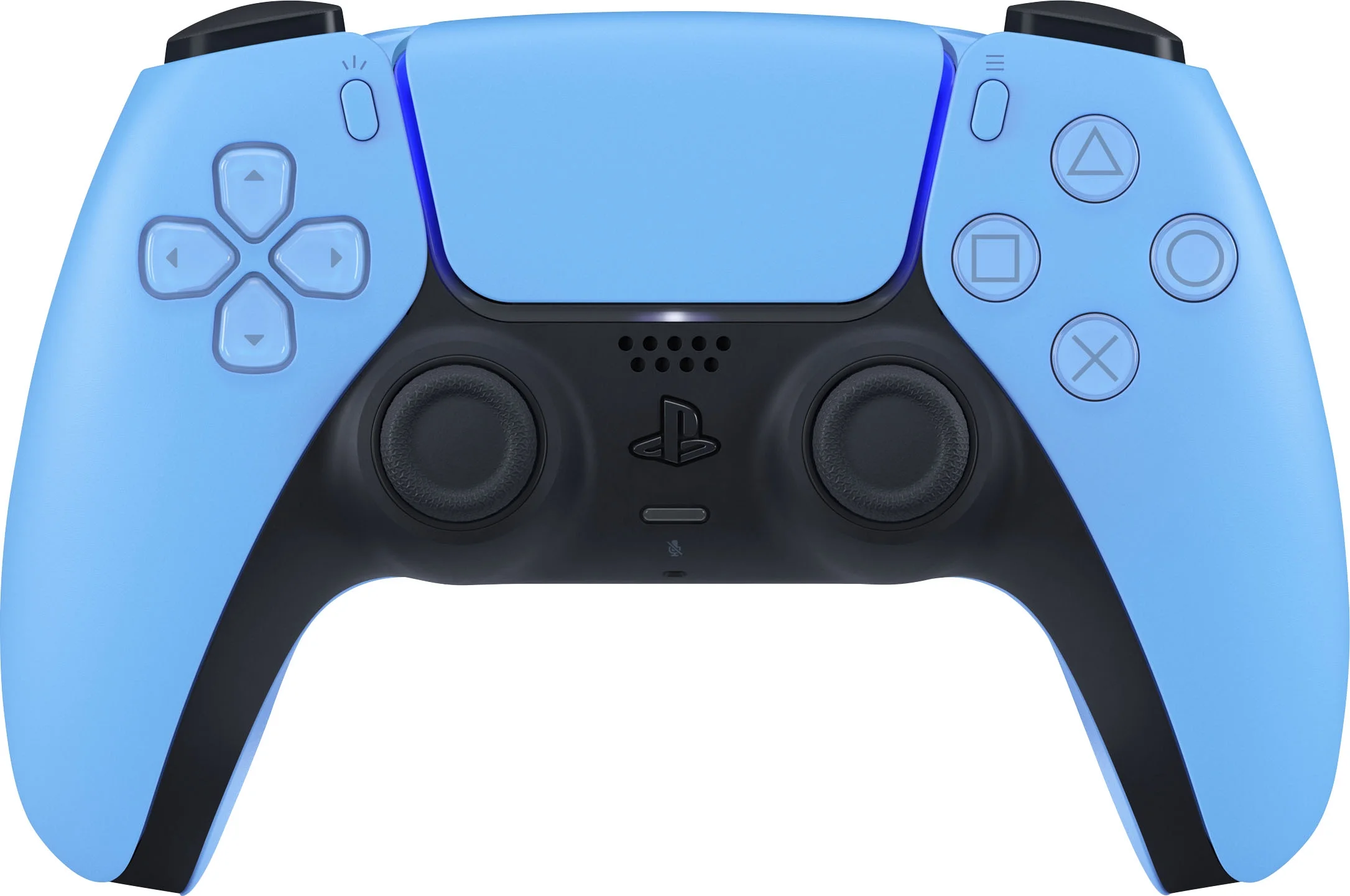 2023 New PlayStation 5 Slim Digital Edition Bundle with Two Controller White and Starlight Blue Dualsense and Mytrix Controller Charger - Slim PS5 1TB PCIe SSD Gaming Console