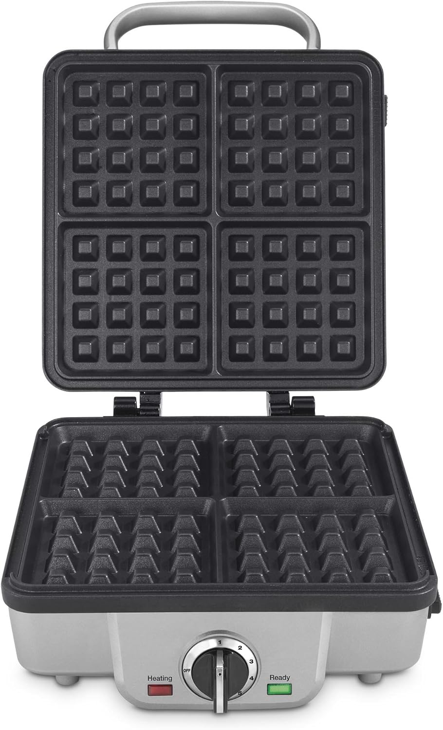 Cuisinart Belgian Maker with Pancake Plates Waffle Iron, Single, Silver