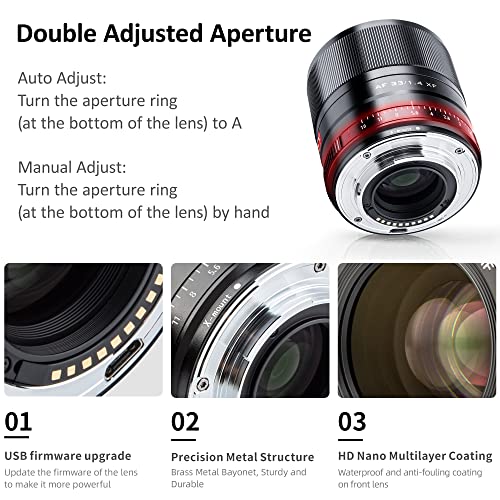 VILTROX 27mm F1.2 Pro Level XF Fuji Autofocus Lens f/1.2 Large Aperture APS-C Lens Compatible with Fuji X-Mount Mirrorless Cameras XH2S XH2 XT5 XT4 XT3 XS20 XT30 II XT200
