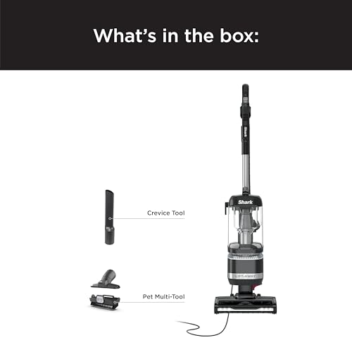 Shark NV151 Navigator Swivel Pro Complete Upright Vacuum with HEPA Filtration, Swivel Steering, Pet Power Brush, Crevice Tool & Upholstery Tool, for Pet Hair & Multi-Surface Cleaning, Navy
