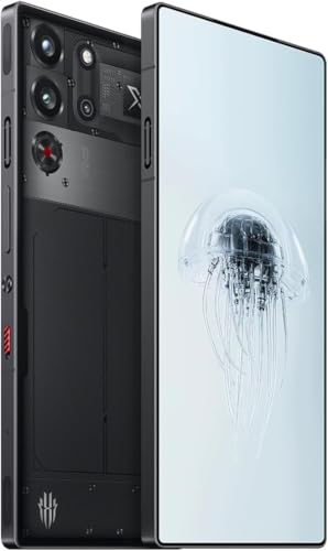 REDMAGIC 10 Pro Smartphone 5G, 144Hz Gaming Phone, 6.85" FHD+, Under Display Camera, 7050mAh Android Phone, Snapdragon 8 Elite, 16+512GB, 80W Charger, Dual-Sim, Unlocked Phone Transparent