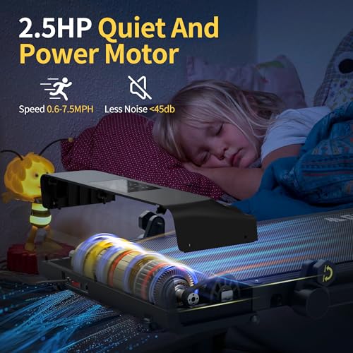 Walking Pad, 3 in 1 Foldable Treadmill for Home & Office, 285lb Wallking Pad Treadmill 2.5HP Under Desk Treadmill with Remote Control, Walking Jogging Pad with Handle Bar