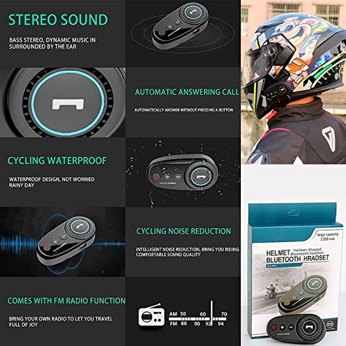 Modular Flip Up Front Motorcycle Helmets with Bluetooth Headset Full Face Street Bike Helmets Dual Visors DOT/ECE Approved Motorbike Helmet Automatic Answering Hands-Free Call