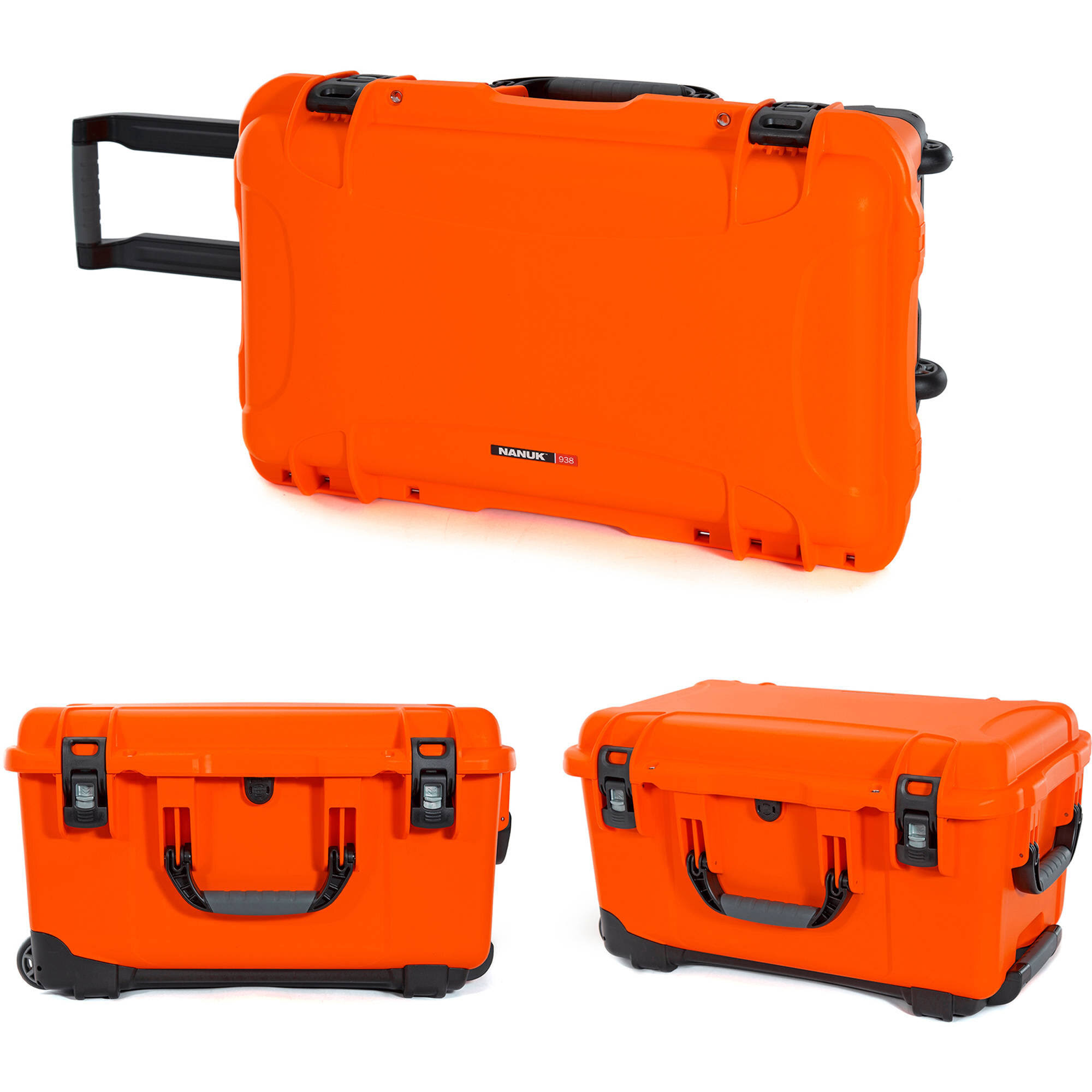 Nanuk 938 Hard Wheeled Case with Divider Set (Orange)