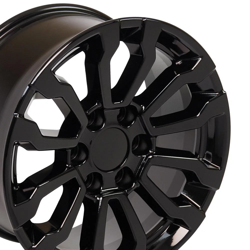 18" Gloss Black 5909 Wheels SET Fit Chevrolet, GMC, Cadillac 18x8.5 RT5 Rims