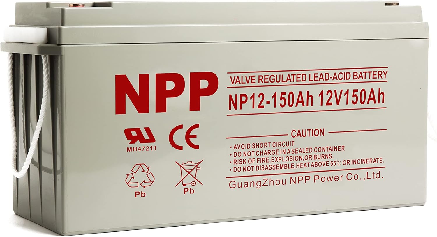 NP12V-100Ah 12 Volt 100Ah AGM SLA VRLA Rechargeable Battery, 1200+ Deep Cycle 100amp Battery, Safe Charger for Most Home Appliances, RV, Camping, Cabin, Marine, UPC, Trolling Motor and Off-Grid System