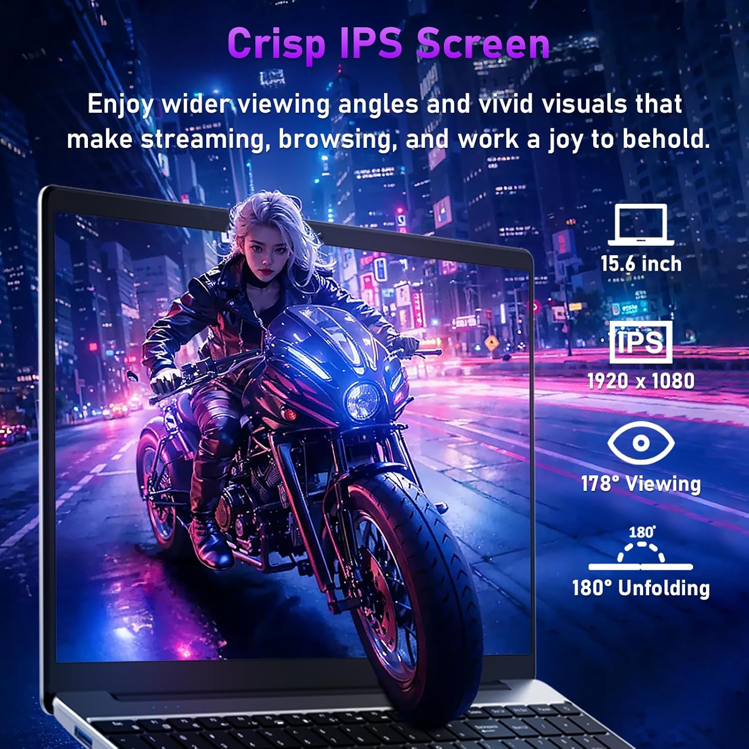 AMD Ryzen 7 5700U Laptop, Radeon RX Vega 8 Graphics, 16GB DDR4 RAM, 512GB M.2 PCIe NVMe SSD, 15.6" FHD IPS LCD, Backlit Keyboard, Fingerprint Reader, Webcam, USB C, Bluetooth, 5G WiFi, Windows 11 Pro