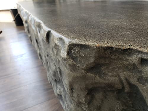 Concrete Stone Rock Edge Form Liner - Countertops, Steps, Benches & Fireplaces (4"")