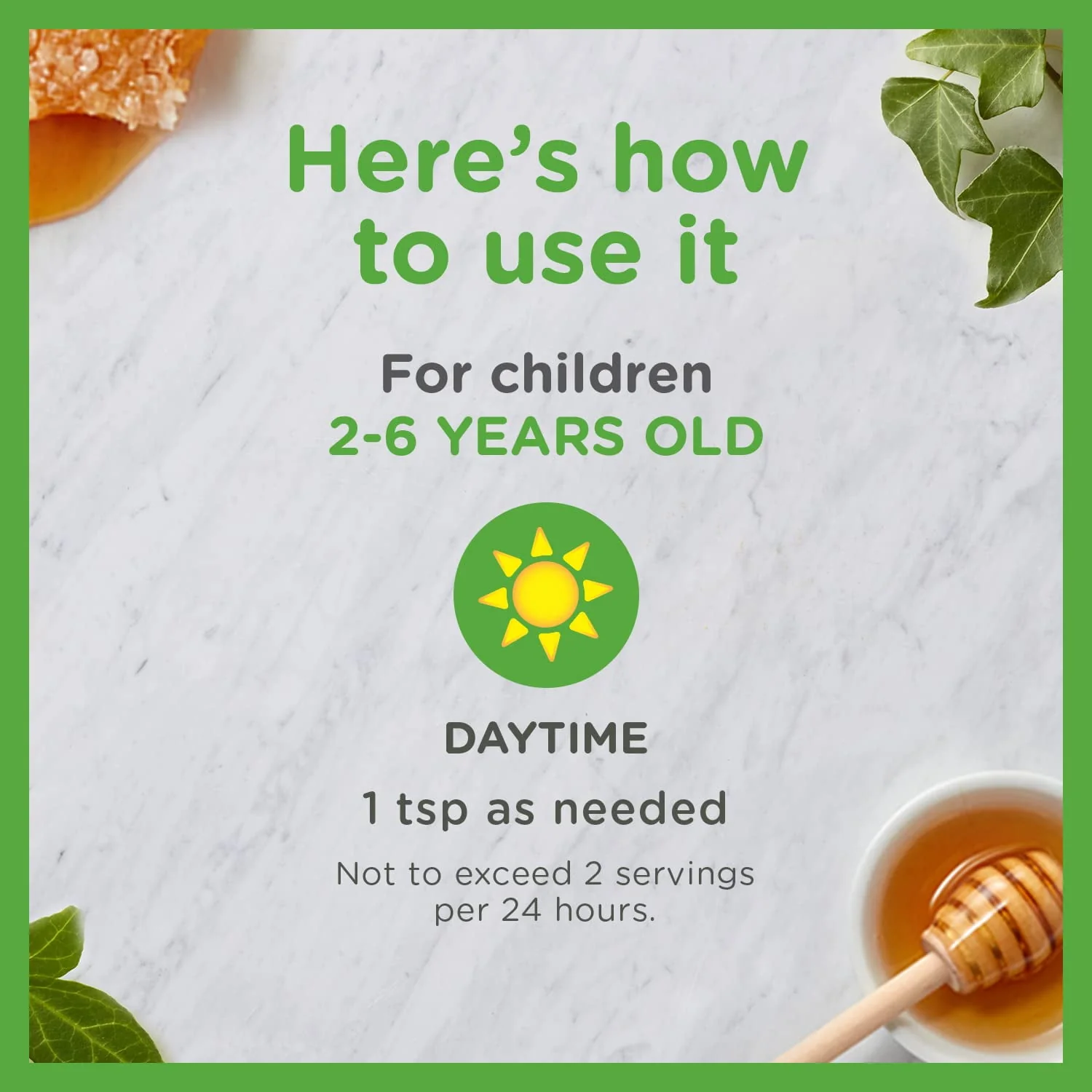 Zarbee's Kids Cough + Mucus Daytime with Honey, Ivy Leaf, Zinc & Elderberry, Mixed Berry, 4FL Oz