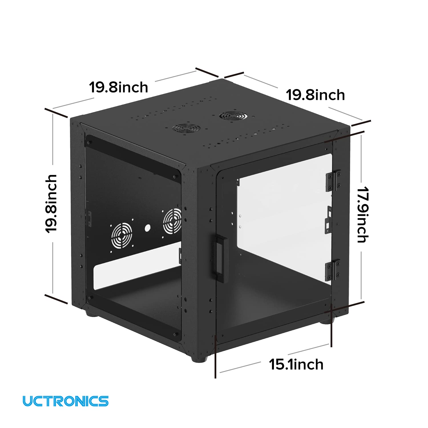 UCTRONICS 3D Printer Enclosure, Constant Temperature Protective Metal Case, Fireproof and Dustproof Cover Room Compatible with Creality Ender 3/Ender 3 V2/Ender 3 Pro/CR-6 SE, and Most 3D Printer