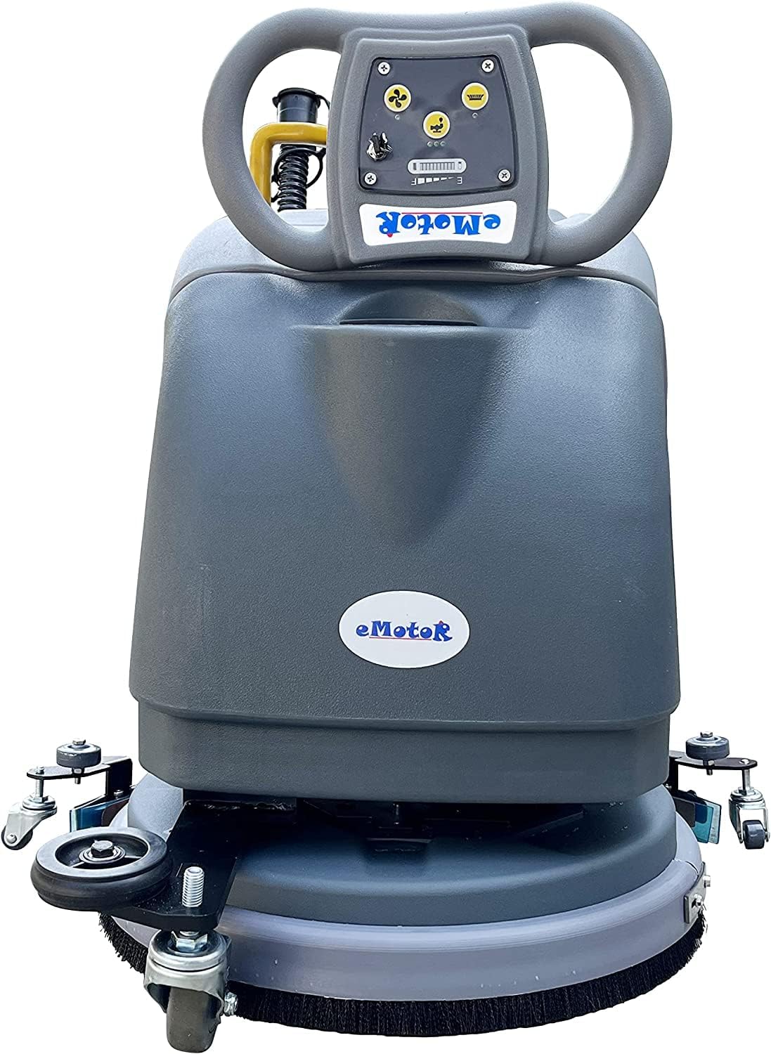 (EM-25) 15'' Brush Foldable Walk Behind Hand Push Floor Scrubber Machine,