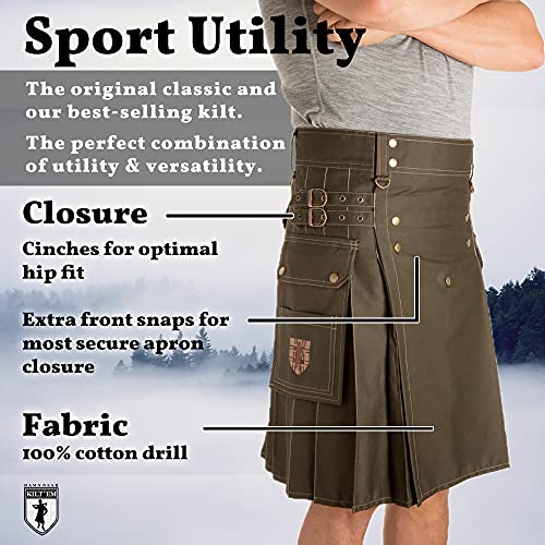 Damn Near Kilt 'Em Men's Sport Utility Kilt