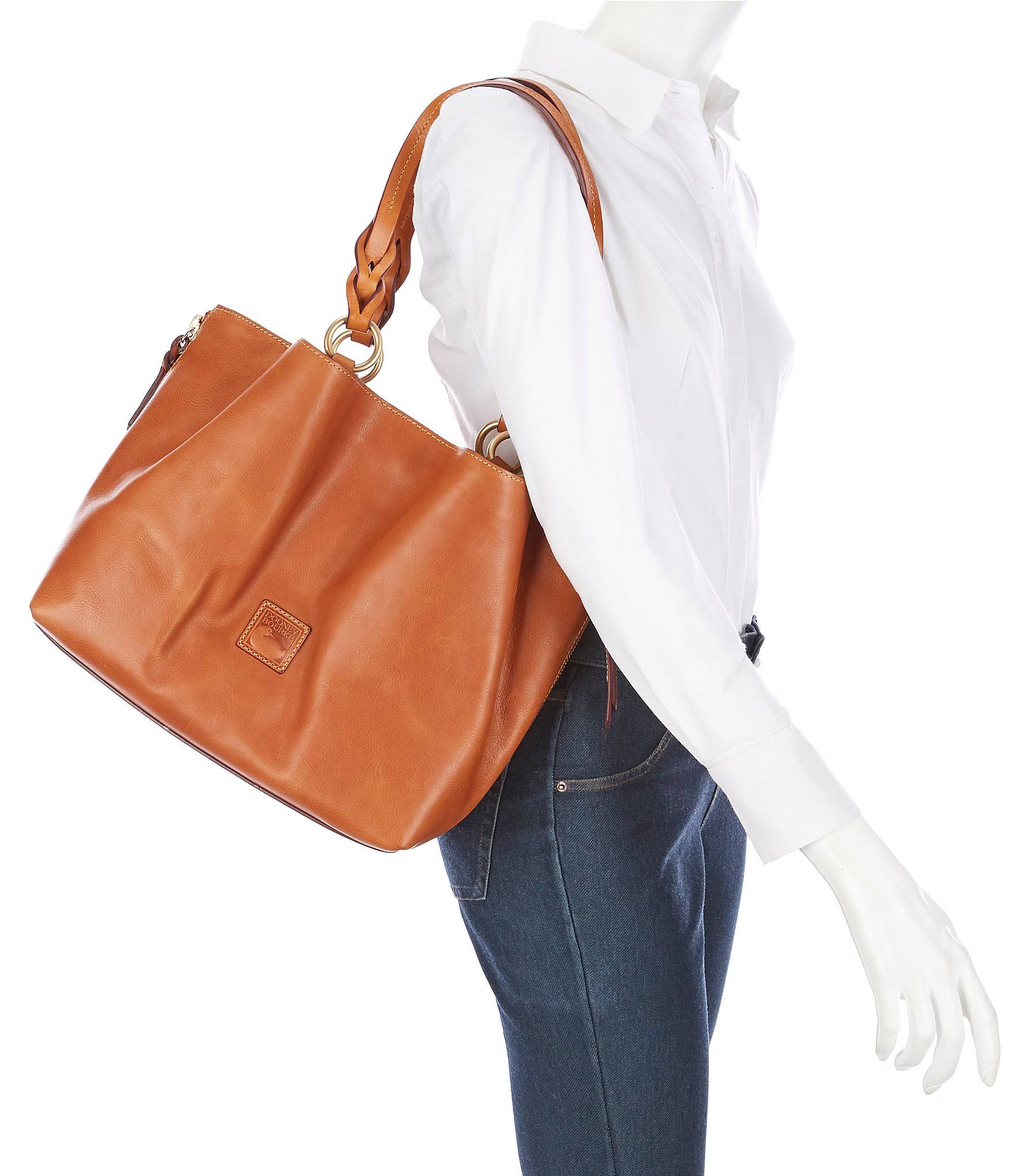 Dooney u0026 Bourke Large Zip Barlow Florentine Leather Black