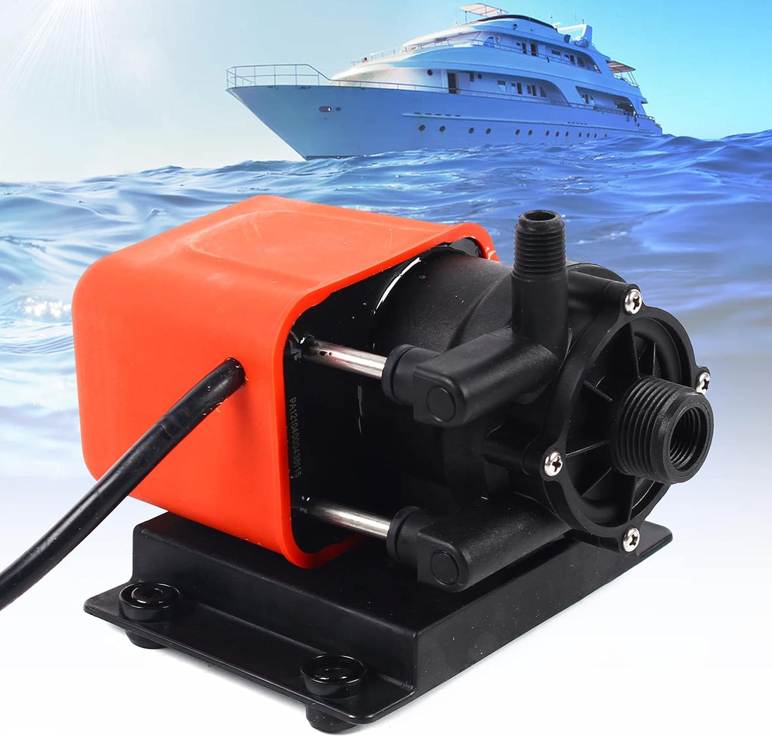 Air Conditioning Magnetic Pump, Marine Air Conditioner Magnetic Drive Circulation Pump 110-115V Boat Waterproof, Wet and Dry Dual-Use with Excellent Sealing