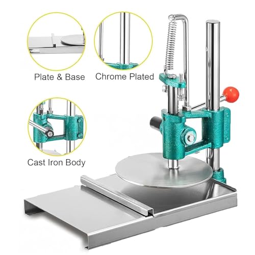 Manual Dough Press Dough Roller Dough Sheeter Pasta MakerAdjust Dough Thickness & Plate HeightCommercial Use & Home UseRestaurant Pizza Shop Street Vendors Pastry Shop