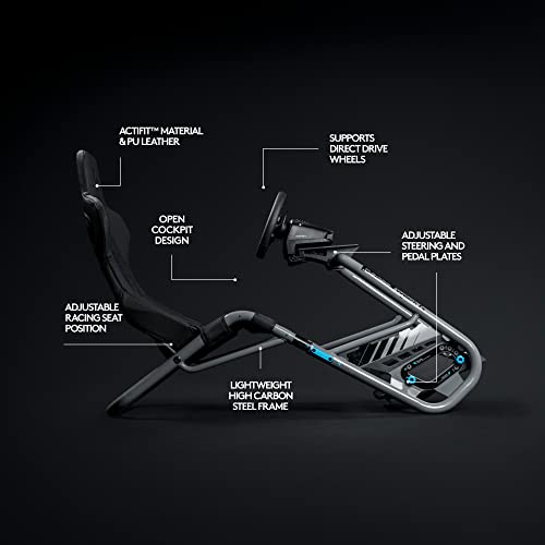 PLAYSEAT Trophy - Logitech G Edition Sim Racing Cockpit | Fully Adjustable | Direct Drive Support | Lightweight & Robust | Absolute Comfort ActiFit