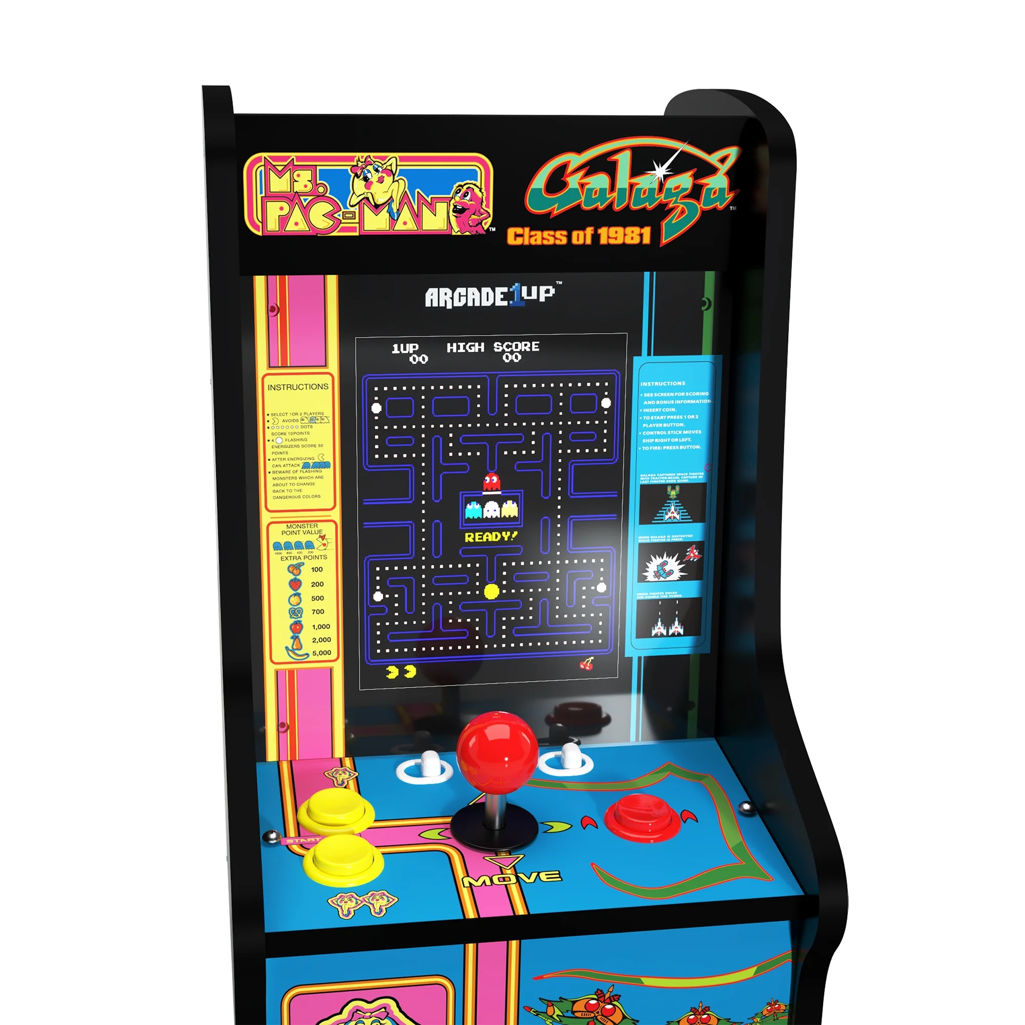 Arcade1Up Ms. PacMan/Galaga Class of '81 Countercade