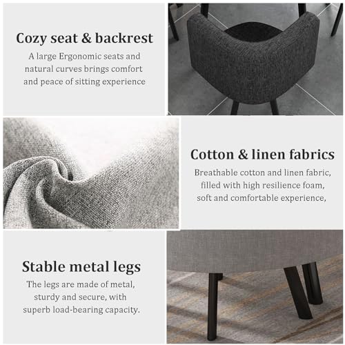 Square Dining Table Set with Chairs,Compact Kitchen Table and 4 Chairs,Modern Conference Table with Chairs,reception Table for Meeting Room,kitchen Table Furniture Breakfast Table