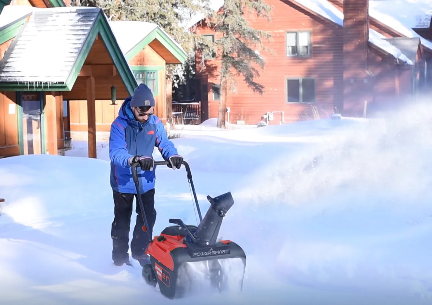 Powersmart 21 inch Single Stage Gas Snow Blower PSSW21