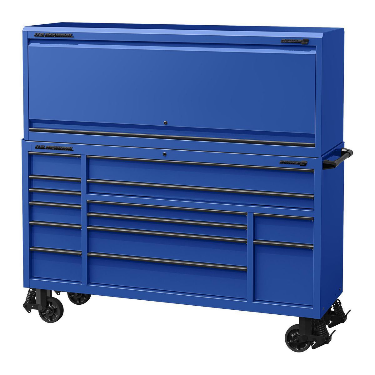 U.S. GENERAL 72 in. x 22 in. Triple-Bank Roll Cab, Series 3, Slate Gray