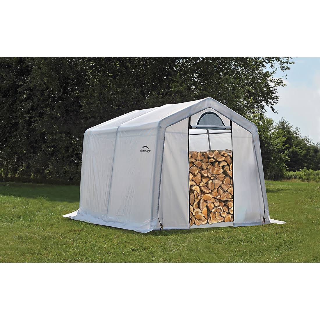 ShelterLogic Firewood Seasoning Shed, 10 ft. x 10 ft. x 8 ft.