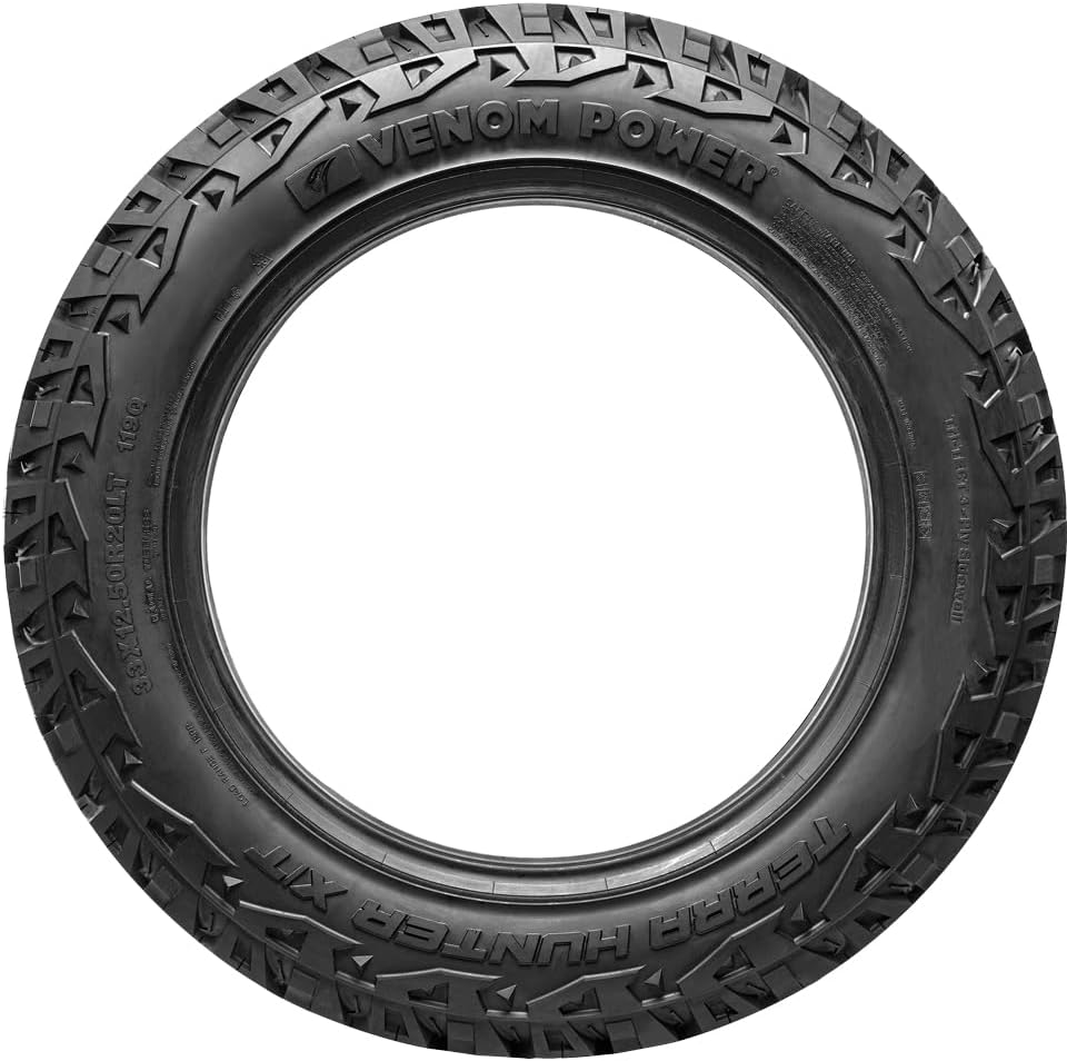 Venom Power Terra Hunter X/T XT Truck/SUV All-Terrain Mud Off-Road Radial Tire-265/70R17 265/70/17 265/70-17 115S Load Range SL 4-Ply BSW Black Side Wall