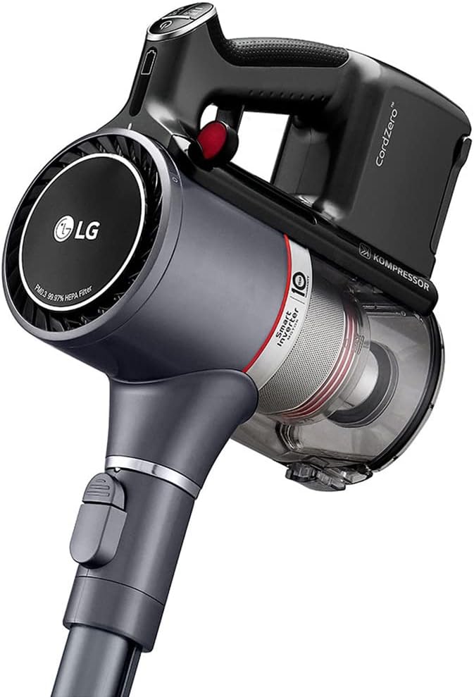 LG A927KGMS CordZero A9 Kompressor Stick Vacuum, Iron Grey Bundle with LG V-Totalcare Vacuum Cleaning Tools and Attachments