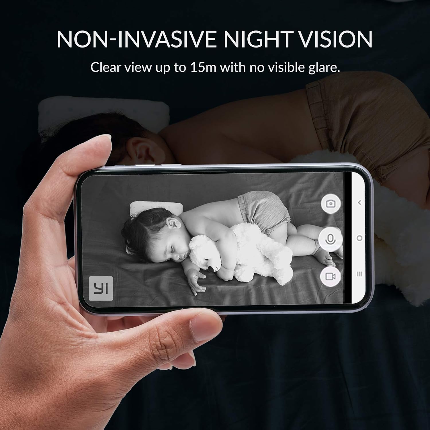 YI 4pc Security Home Camera, 1080p WiFi Smart Indoor Nanny IP Cam with Night Vision, 2-Way Audio, Motion Detection, Phone App, Pet Cat Dog Cam - Works with Alexa and Google
