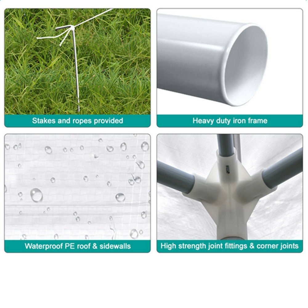 FDW 30' x 10' White Event Outdoor Canopy