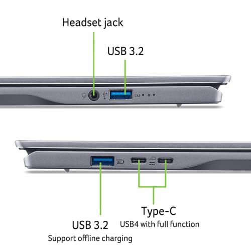 Acer Swift 14 AI Copilot+ PC | 14.5" 2.5K 120Hz Display | Unlock AI Experiences | Snapdragon X Plus 10-Core Processor | 16GB LPDDR5X | 1TB Gen 4 SSD | Wi-Fi 7 | Windows 11 Home | SF14-11-X128