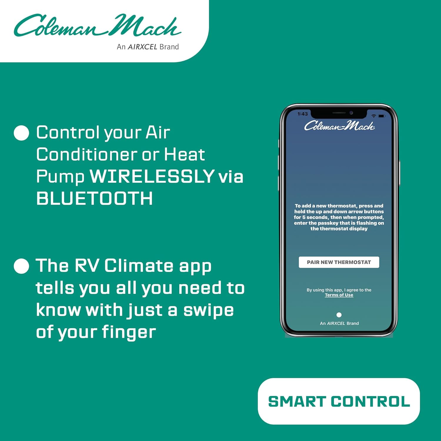 Coleman-Mach Bluetooth Compatible Non-Ducted Ceiling Assembly, Heat Ready