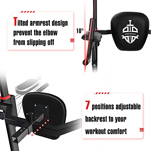 Sportsroyals Power Tower Pull Up Dip Station Assistive Trainer Multi-Function Home Gym Strength Training Fitness Equipment 440LBS