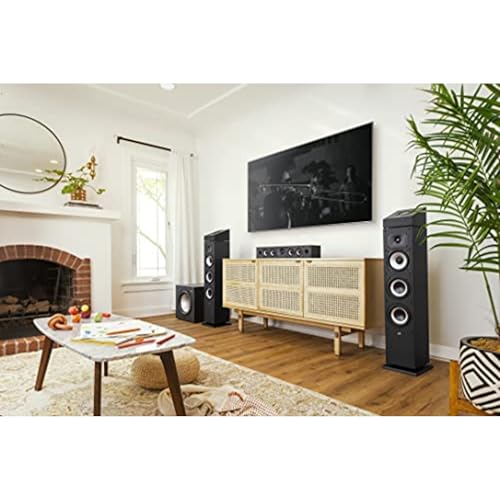 Polk Monitor XT10 Home Subwoofer, 10" Deep Bass Woofer, 100W Class D Amplification, Dolby Atmos, Auro 3D & DTS:X Compatible, Black