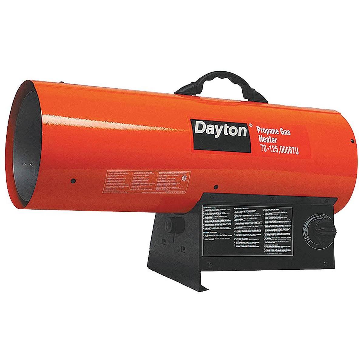 Dayton 3VE57 70000/125000 BtuH Torpedo Portable GAS Heater, LP