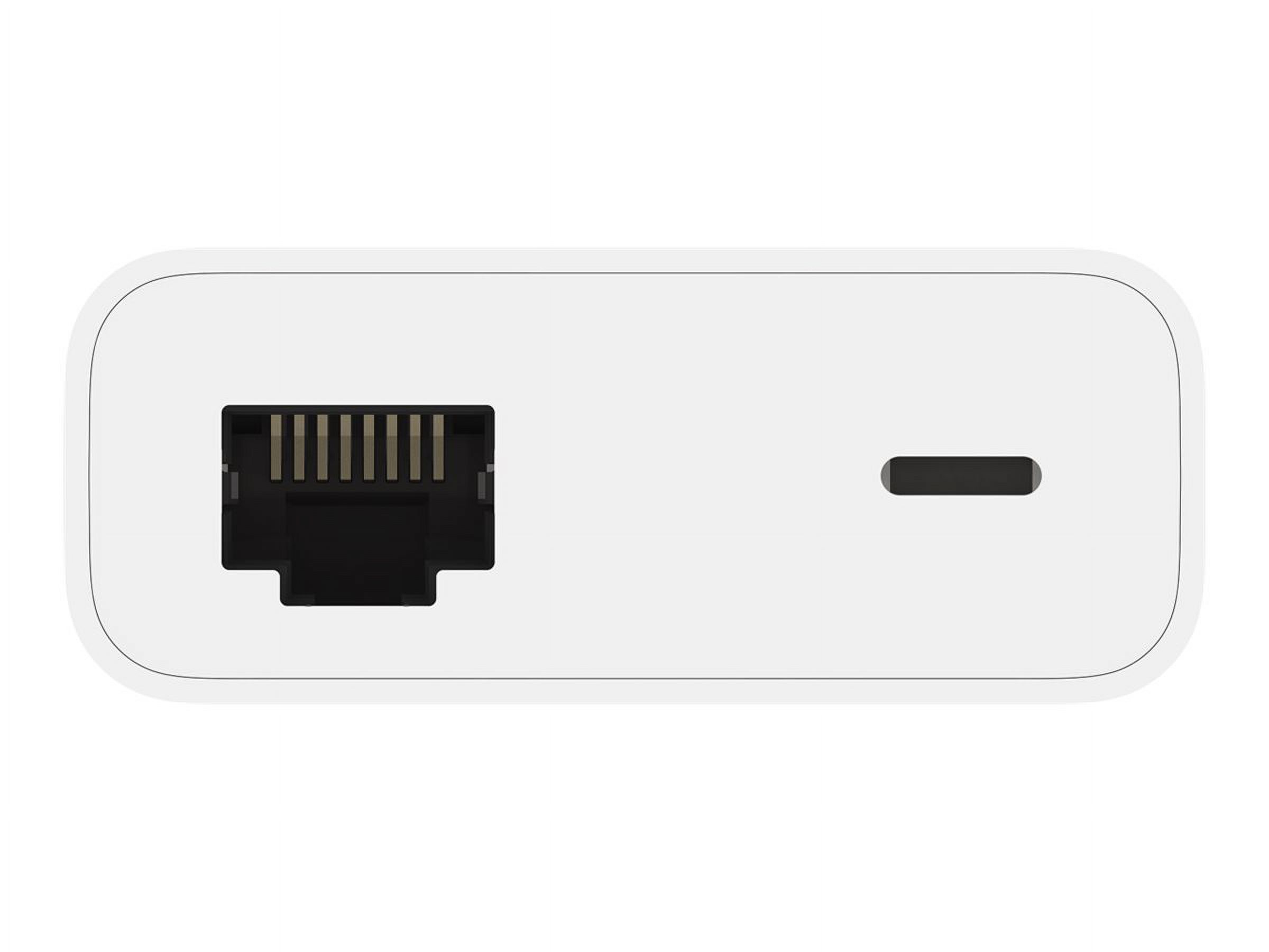 Belkin - Network adapter - Lightning - Gigabit Ethernet (PoE) x 1 - for Apple 10.5-inch iPad Pro; 12.9-inch iPad Pro; 9.7-inch iPad; 9.7-inch iPad Pro; iPad Air 2