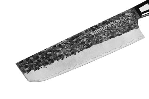 SAMURA PRO-S LUNAR Kitchen Knife Santoku 7.0"/180 mm - High Carbon Stainless Steel, Ergonomic Handle