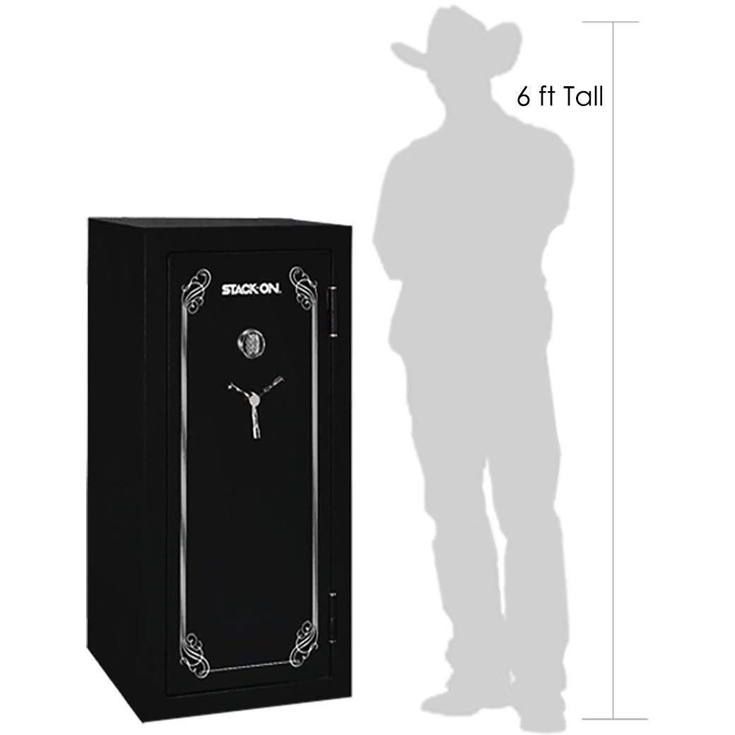 Stack on 8-Gun Ready to Assemble Security Cabinet Black