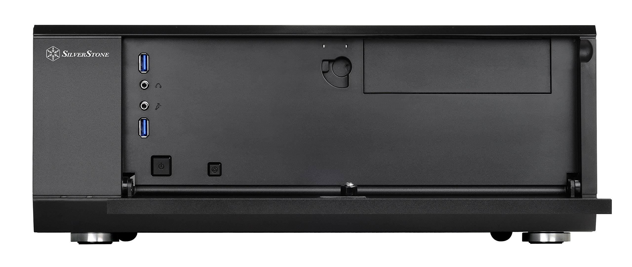 Silverstone Grandia Series GD10B Aluminum HTPC for ATX / Micro-ATX / SSI-CEB Computer Case