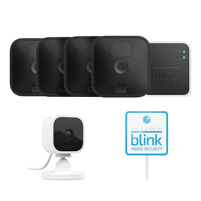 Blink 5 Camera Security System - 4 Outdoor Battery Powered Cameras