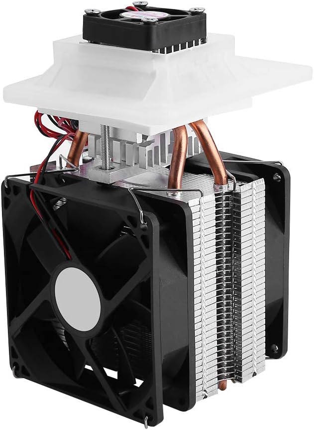 12V Semiconductor Refrigeration Thermoelectric Peltier Air Cooling Dehumidification System Cooler Fan Cooling System Kit 175x100x98 mm