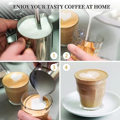Espresso Machine Latte Coffee Makers 20 Bar, 2 IN 1 Professional Cappuccino Machine and Milk Frother Steam Wand Compatible for NS Original Capsules for Home Brewing