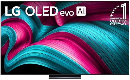 LG 65-Inch Class OLED evo AI 4K C5 Series Smart TV w/Dolby Atmos, Dolby Vision, HDR10, AI Super Upscaling 4K, Filmmaker Mode, Wow Orchestra, Alexa Built-in (OLED65C5PUA, 2025)