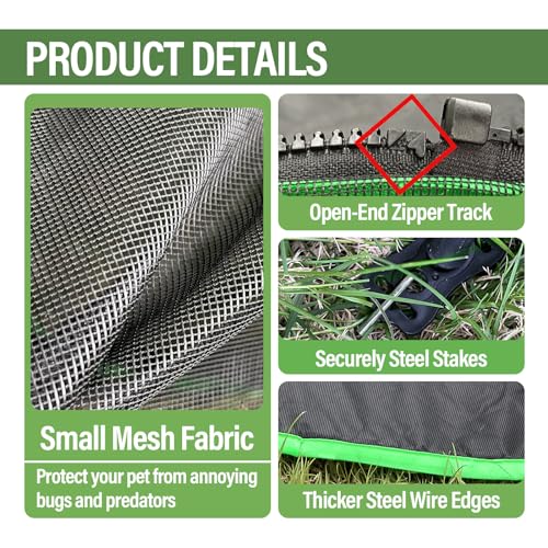 6-in-1 Outdoor Cat Play Tents and Tunnels - Portable Cat Enclosures and Playpen With 3 Tents and 3 Tunnels