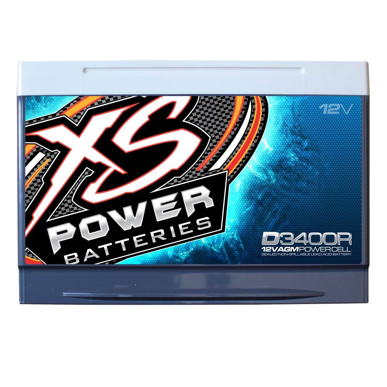 XS Power 12V BCI Group 34R AGM Reverse Polarity Car Battery D3400R