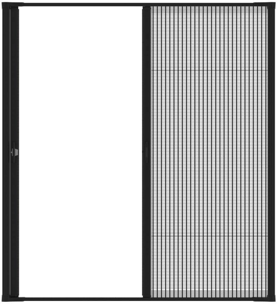 Larson Brisa 72-in x 96-in Black Aluminum Frame Retractable Screen Door | 77220581